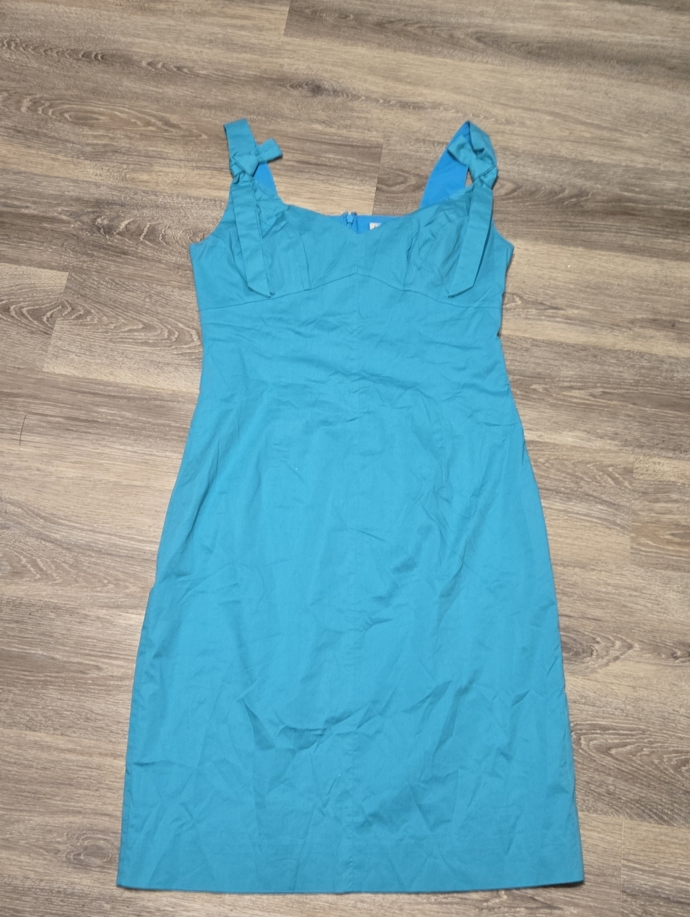 J Peterman Turquoise Summer Dress Size 8